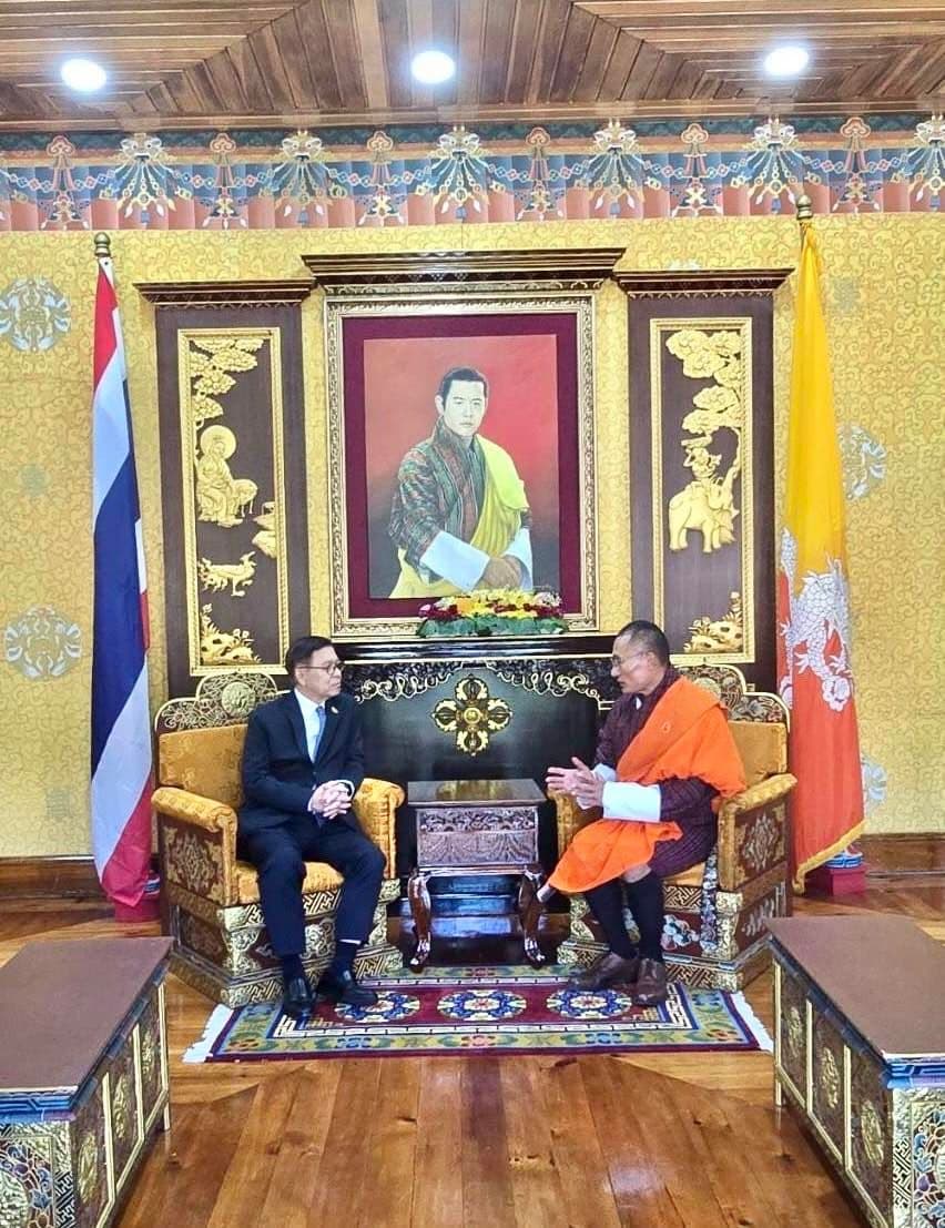 รัฐมนตรีว่าการกระทรวงการต่างประเทศเข้าเยี่ยมคารวะนายกรัฐมนตรี ราชอาณาจักรภูฏาน