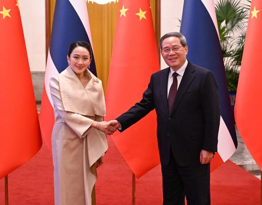 หลี่เฉียงหารือแพทองธาร หนุนสัมพันธ์จีน-ไทยสู่ระดับใหม่