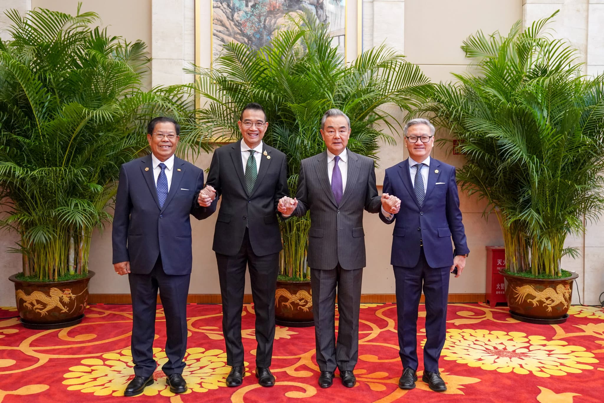 รมว.กต.จีน-ลาว-เมียนมา-ไทย ร่วมหารืออย่างไม่เป็นทางการ