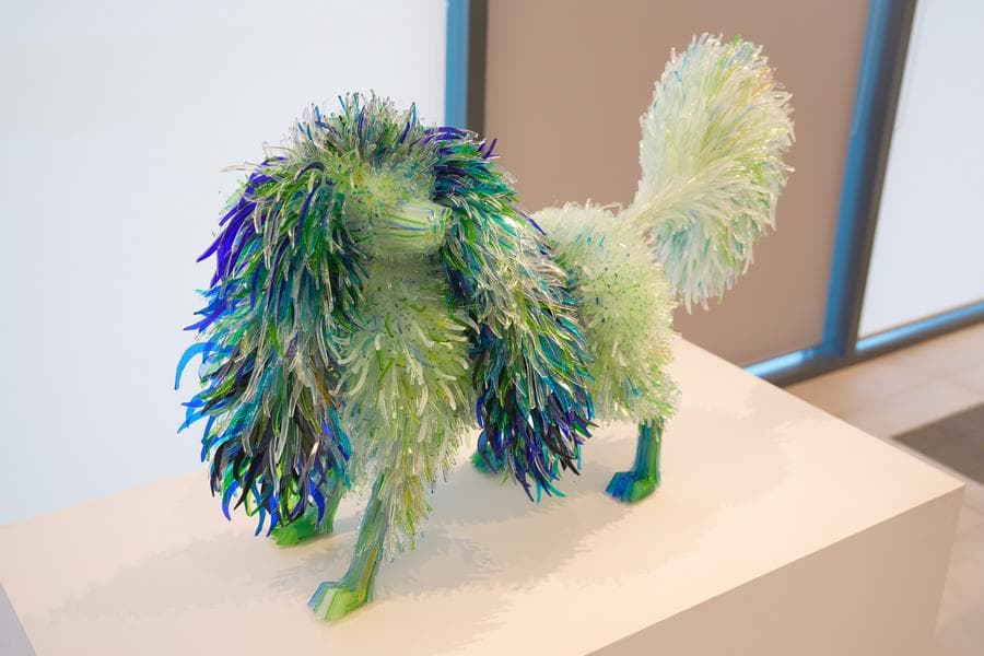 ประติมากรรม 'สัตว์จากเศษแก้ว' สุดประณีตในโปแลนด์