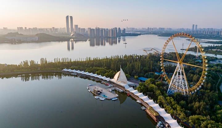 เที่ยวชมธรรมชาติ 'พื้นที่ชุ่มน้ำ' สุดร่มรื่นในอิ๋นชวน