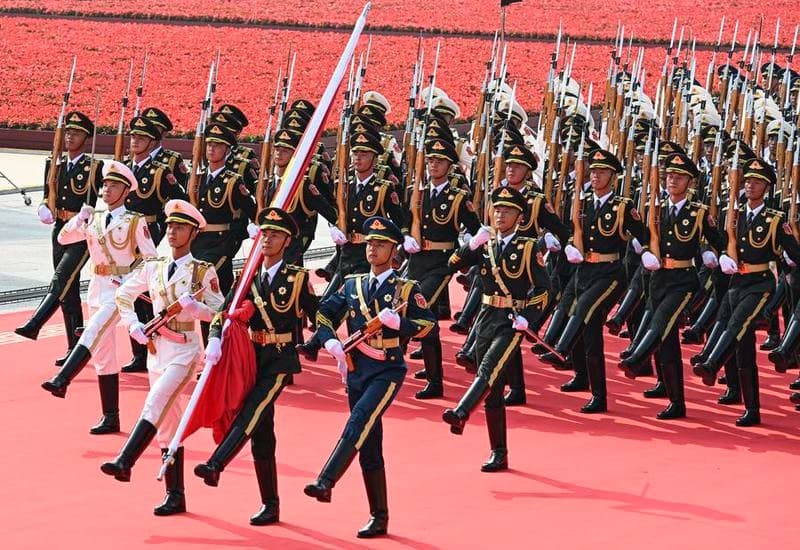 พิธีสวนสนาม 'วันแห่งชัยชนะ' ของจีน ณ จัตุรัสเทียนอันเหมิน (ชุดที่ 1)