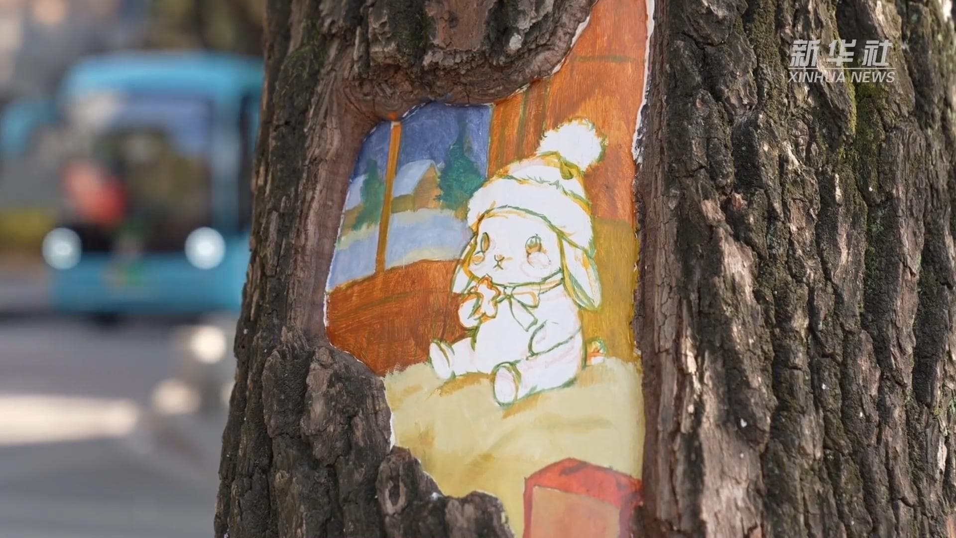 ภาพวาดริมถนนในเซี่ยงไฮ้ เซอร์ไพรส์เล็กๆ ฮีลใจคนเดินผ่าน