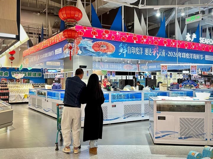 อาหารทะเลนำเข้าจากหลายชาติ หวังขึ้นแท่น 'เมนูประจำ' ช่วงเทศกาลในจีน