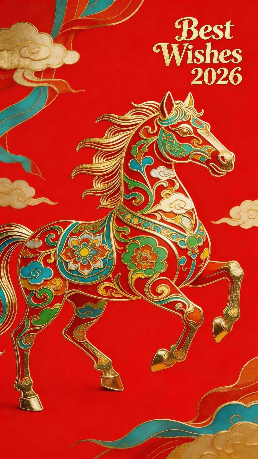 AI สร้างวอลล์เปเปอร์ ‘ม้ามงคล’ รับตรุษจีนปีม้า