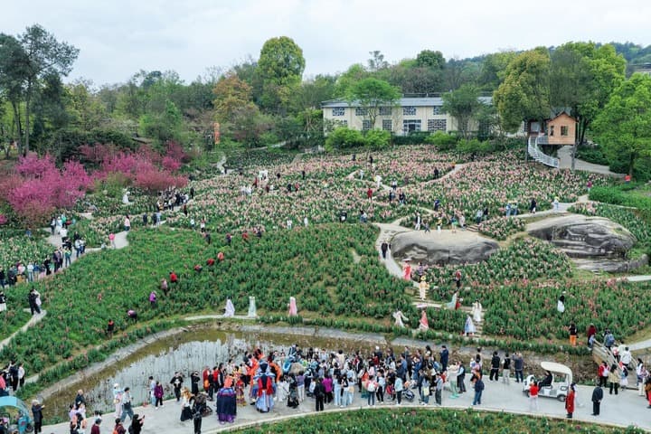 การเกษตร+ท่องเที่ยว เพิ่มพลังชีวิต ‘หมู่บ้านชนบท’ ในฉงชิ่ง