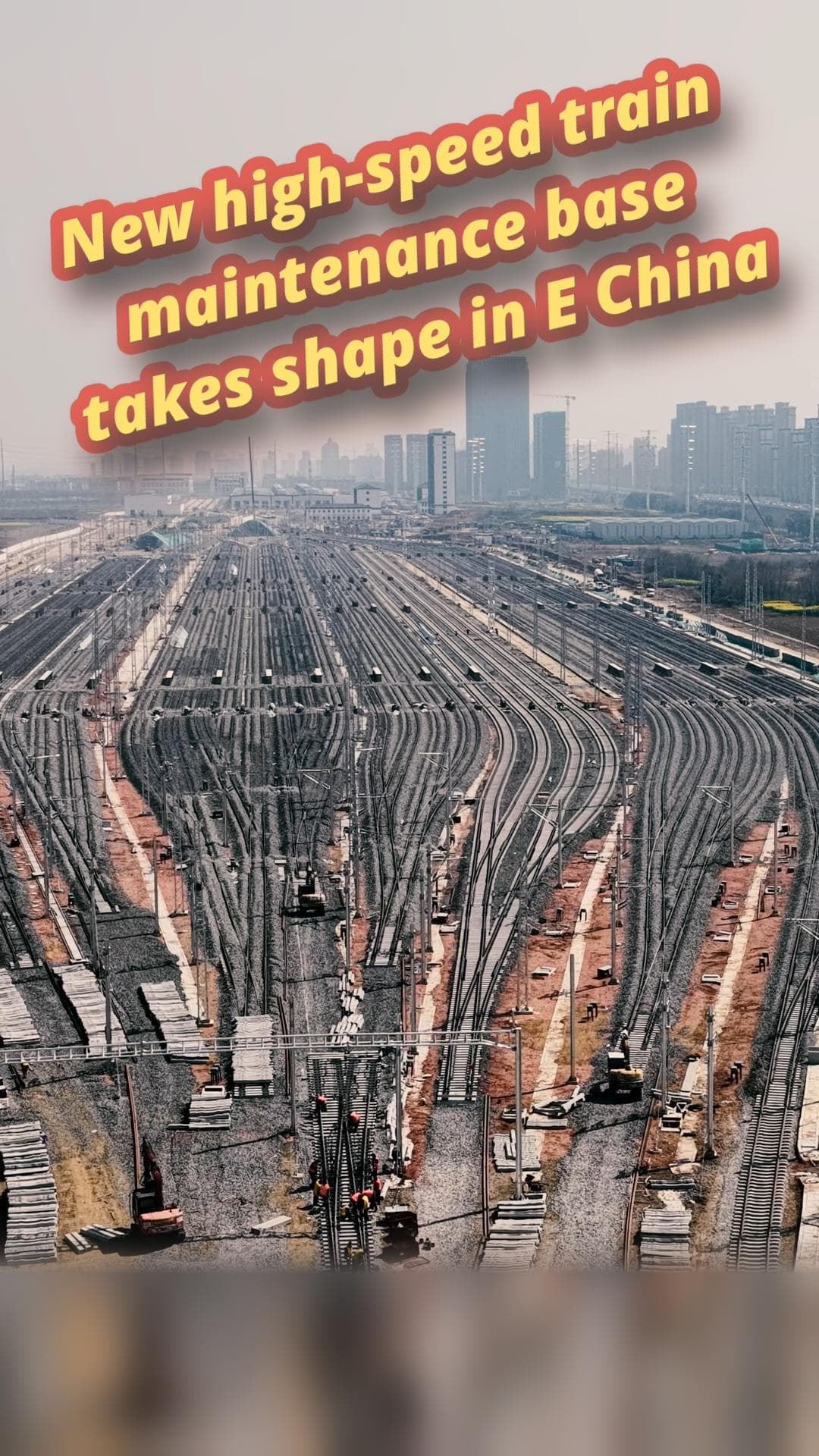 ใหญ่มหึมา! ส่อง ‘ฐานซ่อมบำรุงรถไฟเร็วสูง’ สร้างใกล้เสร็จในเหอเฝย